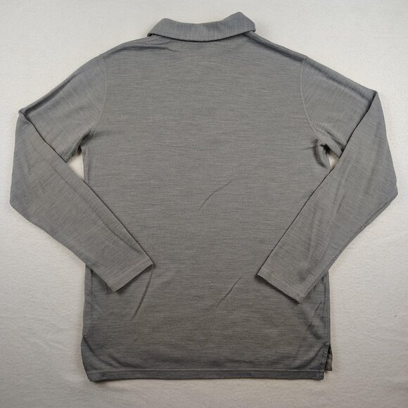 Smartwool Merino Blend Sport Shirt Mens Sz Small Gray Long Sleeve - Picture 2 of 9